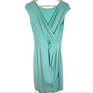 NWT BCBGereration sea foam green v neck wrap style  dress  small S B154